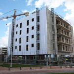 Fachada de Edificio en Ardoi en construcción