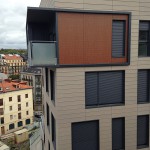 Detalle edificio de viviendas en San Bartolomé Muinoa